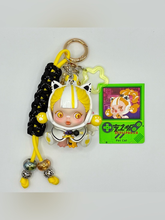 POP MART Accessories - Skullpanda x City of Night Series Bag Charm - Pet Cat